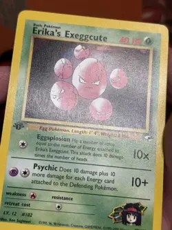 1st Edition Erika's Exeggcute 77/132 Gym Heroes Non Holo Common Pokemon TCG - Image 4