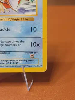 Magikarp - 35/102 - Pokemon Base Set (Shadowless) DMG CREASED - Image 4