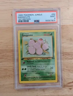 1999 POKEMON JUNGLE EXEGGCUTE 1ST EDITION #52 PSA 9 MINT FRESH SLAB - Image 1