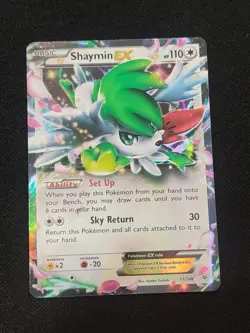 Pokemon Shaymin EX Holo Rare Roaring Skies 77/108 2015 Basic Card - Image 1
