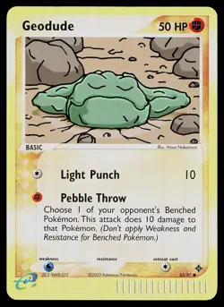 Pokemon Card - Geodude Dragon 55/97 Reverse Holo Common - Image 1