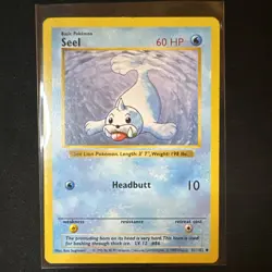 Pokemon Seel Base Set (Shadowless) 041/102 60 HP Uncommon Regular English - Image 1