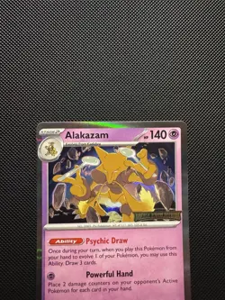 Pokemon TCG Alakazam (Prerelease) 003 MEP Mega Evolution Promo Stamped Near Mint - Image 3