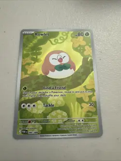 Pokemon TCG Perfect Order Illustration Rare IR Rowlet 090/088 NM - Image 1