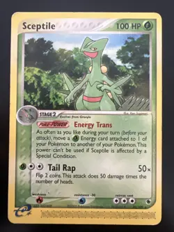Pokemon EX Ruby & Sapphire 20/109 Sceptile Card - LP - Image 1