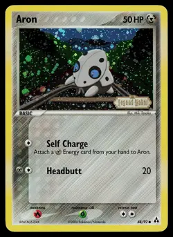 Pokemon Card - Aron Legend Maker 48/92 Reverse Holo Common Stamped - Image 1