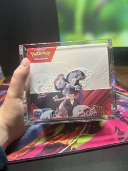 Pokemon TCG Destined Rivals Booster Box Sealed, English edition with acrylic - Image 1