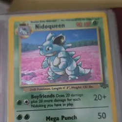 Pokemon Nidoqueen Jungle 7/64 Holo Rare Stage 2 90 HP Unlimited English - Image 1