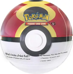 Pokemon 2025 Q4 Poke Ball Tin Sealed ULTRA BALL with 3 Booster Packs - Image 1