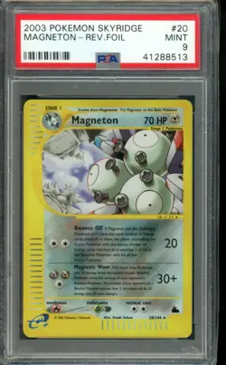 Magneton 20/144 Pokemon TCG Skyridge Reverse Holo PSA 9 Mint - Image 1