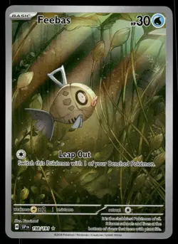 Pokemon Cards Feebas 198/191 Surging Sparks Illustration Rare NM - Image 1