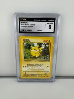 Pikachu 1999 Pokemon Jungle CGC 8 - Image 1