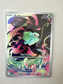 Pokemon Bulbasaur ME01 Mega Evolution 133/132 Full Art Holo Secret Rare 80HP - Image 2