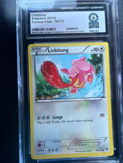 2014 Pokemon Lickitung Furious Fists 78/111, CGC Guinness World Record Holder - Image 1
