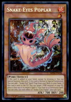 Yu-Gi-Oh TCG 25th Anniversary Tin: #MP24-EN128 Snake-Eyes Poplar 1st Ed. - Image 1