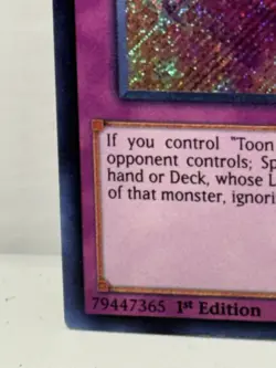 Toon Mask DRL2-EN028 1st Edition Secret Rare LP Yugioh TCG - Image 5