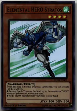 Elemental HERO Stratos Ultra Rare Battles of Legend: Hero's Revenge BLHR-EN061 L - Image 1