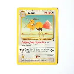 Dodrio Rare Second 2nd Edition Pokemon Playing Game Trading Card - Image 1