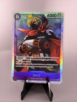 One Piece CCG Sanji Parallel Foil Card OP07-064 500 Years in the Future NM - Image 1