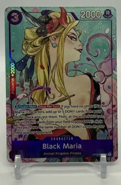 One Piece Promotion Cards #OP08-074 Black Maria (Illustration Box Vol.2) - Image 1