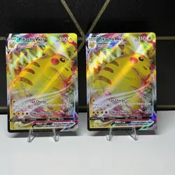 2x Pikachu VMAX SWSH286 Promo Holo Pokemon Card Lot Crown Zenith NM - Image 1