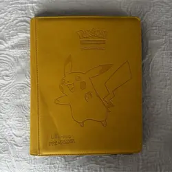 Pokemon TCG Card Lot, Ultra PRO Pikachu Binder - Image 1