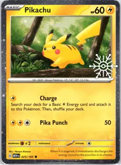 Pikachu - (Holiday Calendar) Common Miscellaneous Cards & Products 025/165 NM - Image 1