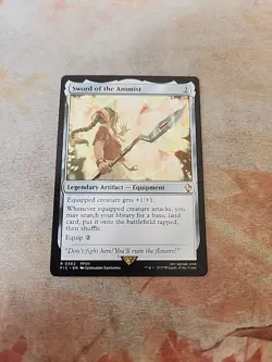 Sword Of The Animist Commander Final Fantasy MTG NM - Image 1