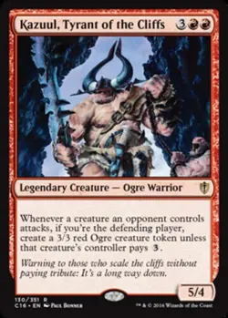 1x Kazuul, Tyrant of the Cliffs NM-Mint, English Commander 2016 MTG Magic - Image 1