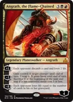 x1 Angrath, the Flame-Chained M MTG Rivals of Ixalan M/NM, English - Image 1