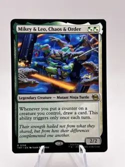 Mikey & Leo, Chaos & Order 0158 Teenage Mutant Ninja Turtles TMT MTG NM - Image 1