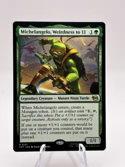 Michelangelo, Weirdness to 11 0121 Teenage Mutant Ninja Turtles TMT MTG NM - Image 1
