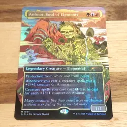 1x Animar, Soul of Elements, Secret Lair Foil - 1891, Magic MTG NM Stamp Off Cen - Image 1