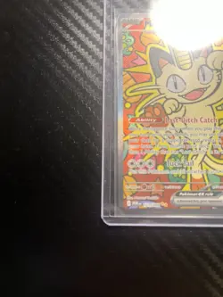 Pokemon Meowth EX Full Art Rare Foil 121/088 Pokemon TCG Card English - Image 4