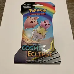 Pokemon Sun & Moon Cosmic Eclipse Art Set Sleeved Booster Pack 4x Sealed New - Image 3