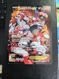 Team Magma's Groudon EX Full Art Pokemon TCG Double Crisis 15/34 HP - Image 1