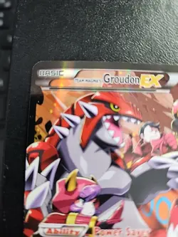 Team Magma's Groudon EX Full Art Pokemon TCG Double Crisis 15/34 HP - Image 2