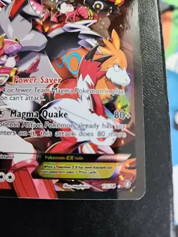 Team Magma's Groudon EX Full Art Pokemon TCG Double Crisis 15/34 HP - Image 4