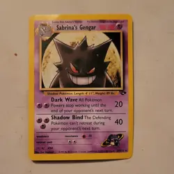 2 Pack Pokemon Sabrina's Gengar Gym Challenge Cards 1999 Nintendo Vintage - Image 2