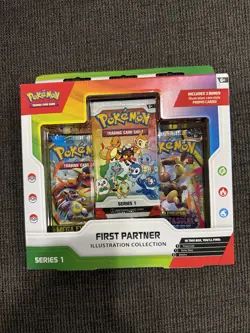 Pokemon TCG First Partner Illustration Collection Series 1 Box - Super Hot item! - Image 1