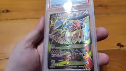 M Lucario EX 55a Pokemon Mega Powers Collection Full Art Promo Mega MINT PSA 9 - Image 3