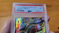M Lucario EX 55a Pokemon Mega Powers Collection Full Art Promo Mega MINT PSA 9 - Image 4