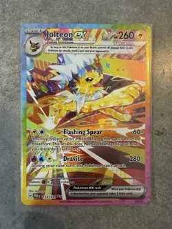 Pokemon Jolteon ex 153/131 Prismatic Evolutions Holo SIR 260 HP Flashing Spear - Image 1
