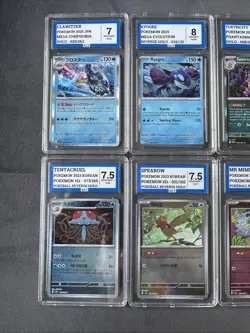 Pokemon TCG Graded Bundle Lot Of Ten Slabs Holo And Pokeball Reverse Holo Lot - Image 2