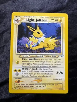 Light Jolteon 48/105 Neo Destiny Unlimited Uncommon Pokemon TCG LP to MP - Image 4