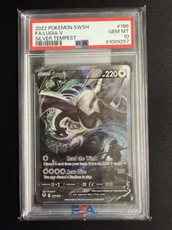 Lugia V 186/195 Silver Tempest Pokemon PSA 10 - Image 1