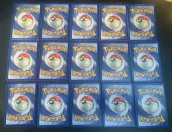Pokemon Base Set Lot of 15 - Common/Uncommon - Pikachu, Arcanine, Charmeleon - Image 2