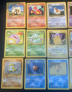 Pokemon Base Set Lot of 15 - Common/Uncommon - Pikachu, Arcanine, Charmeleon - Image 3