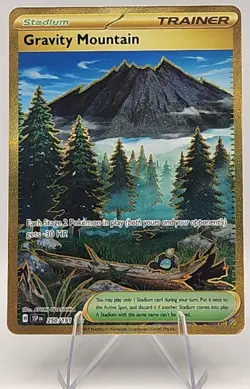 Pokemon TCG - Gravity Mountain 250/191 - Surging Sparks - Holo Gold Hyper Rare - Image 1