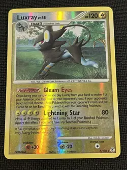 2007 Pokemon Diamond & Pearl Luxray Reverse Holo #7/130 MP - Image 1